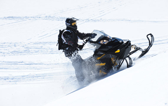 High marking snowmobiler